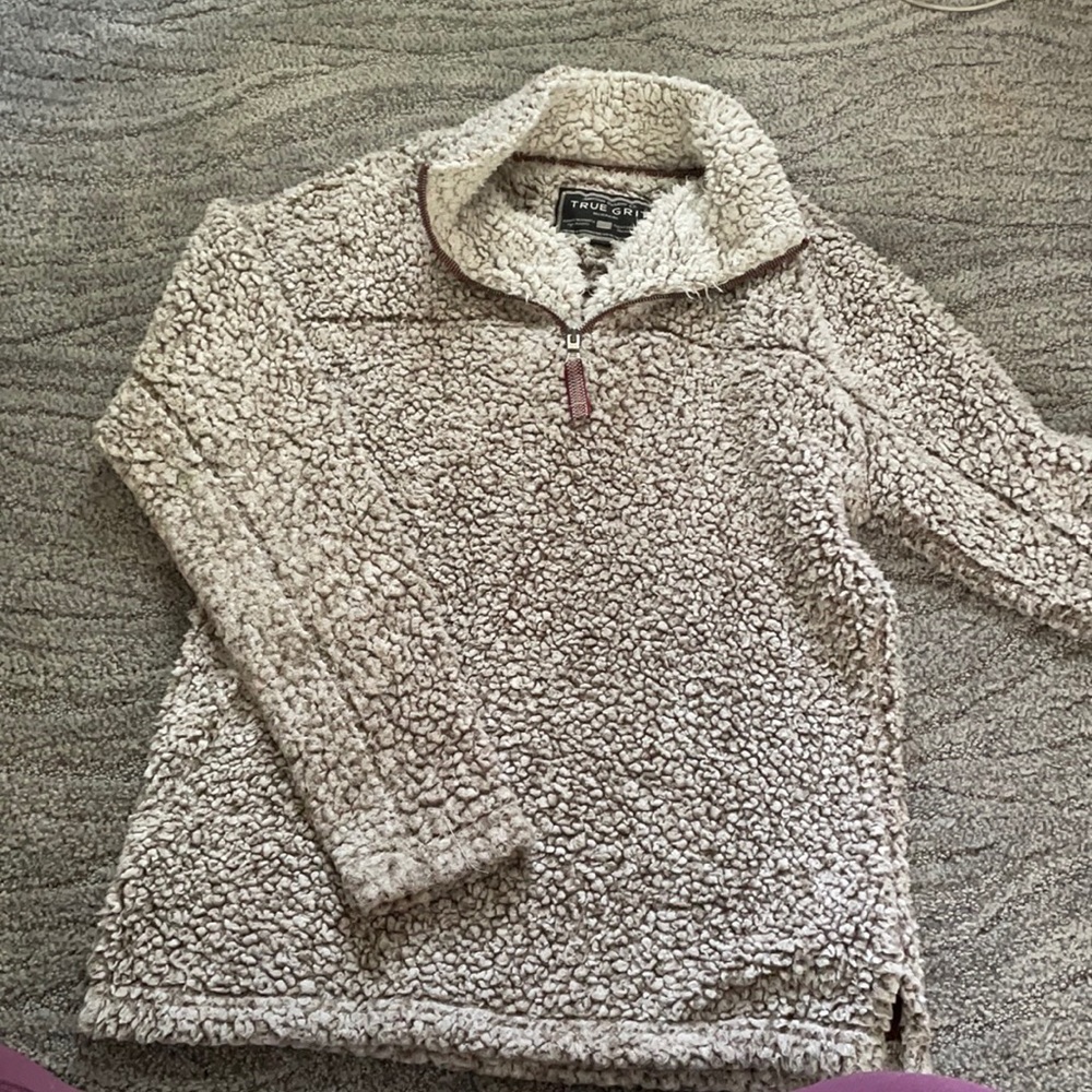 True Grit Oatmeal Sherpa Pullover